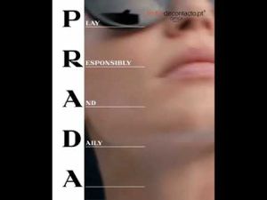 Prada Eyewear SPR 18X 55-19 DHO-04C 145 3P
