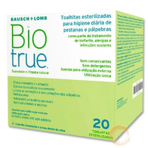 Biotrue Toalhitas Esterilizadas - 20 unid.