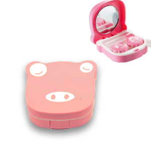 Estojo para lentes de contactp Piggy Pink