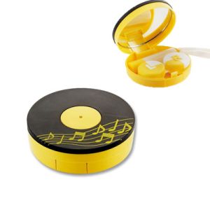 Estojo para lentes de contacto Music Yellow