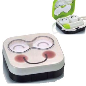 Estojo para lentes de contacto - Smile Branco