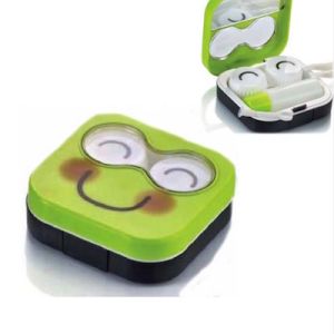 Estojo para lentes de contacto - Smile Verde