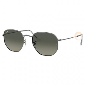 Ray-Ban® RB 3548N 004/71 51-21 145 3N - ROUND HEXAGONAL FLAT LENSES
