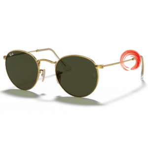 Ray-Ban® RB 3447 001 50-21 3N - ROUND METAL