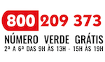 800 209 373 - Número verde grátis