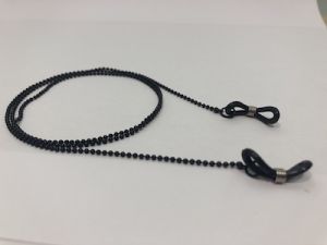 Cordão para óculos em Metal Preto
