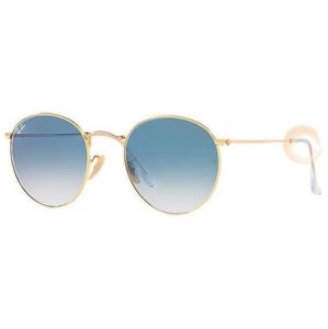 Ray-Ban® RB3447N 001/3F 50-21 145 2N - ROUND FLAT LENSES