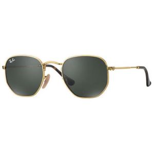 Ray-Ban® RB3548N 001 54-21 145 3N - ROUND HEXAGONAL FLAT LENSES