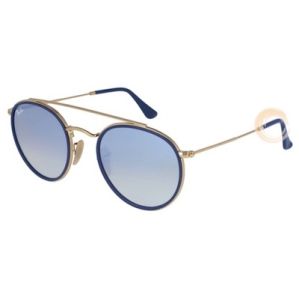 Ray-Ban® RB3647N 001/9U 51-22 145 3N - ROUND DOUBLE BRIDGE 