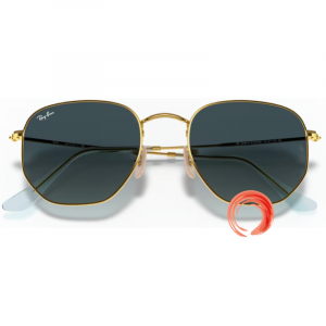 Ray-Ban® RB 3548N 9123/3M 51-21 145 2N - ROUND HEXAGONAL FLAT LENSES