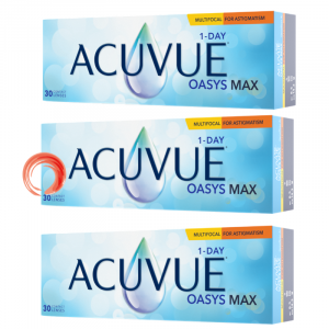 Acuvue® Oasys® MAX 1-Day Multifocal para Astigmatismo